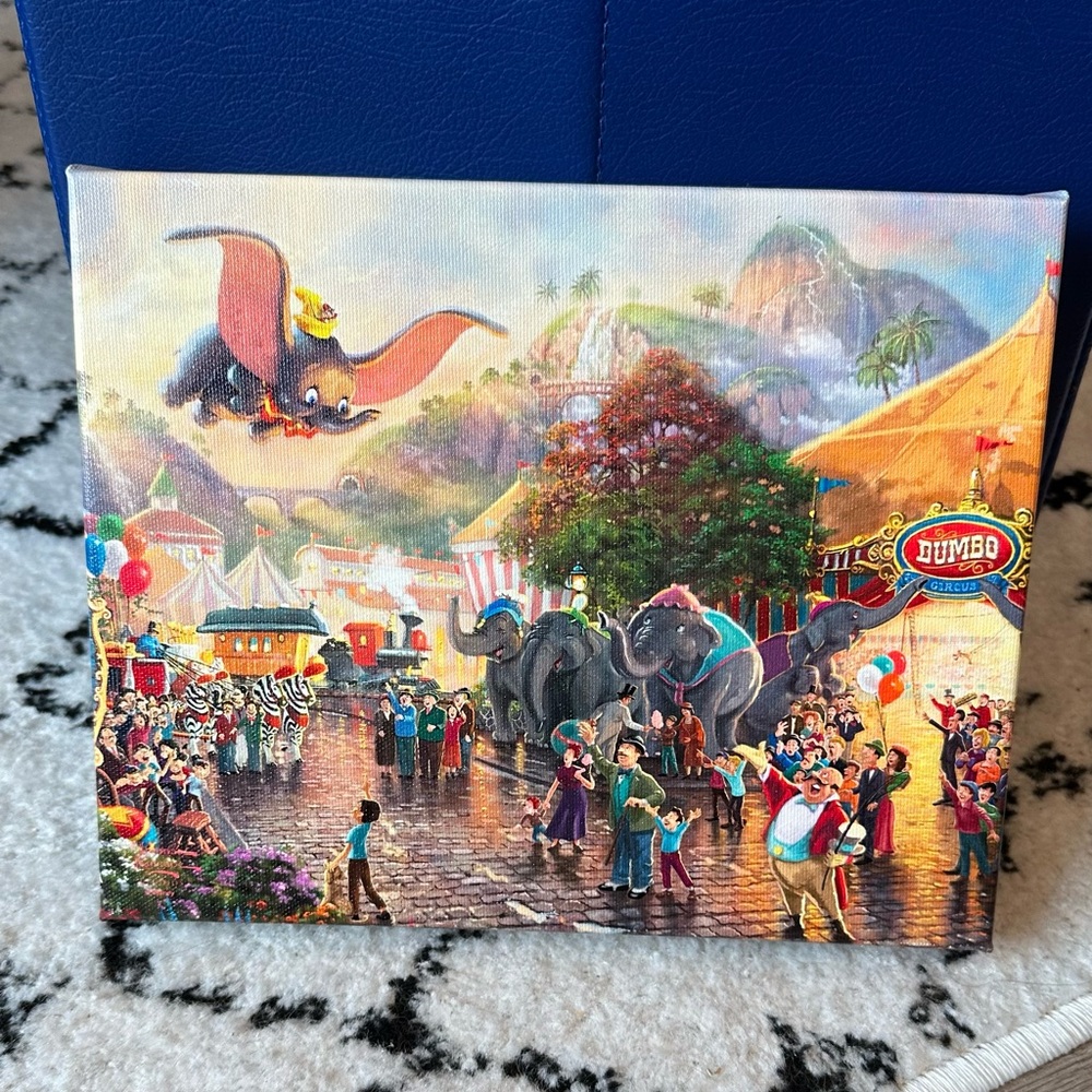 Thomas Kinkade Dumbo 8" x 10" Gallery Wrapped Canvas Art